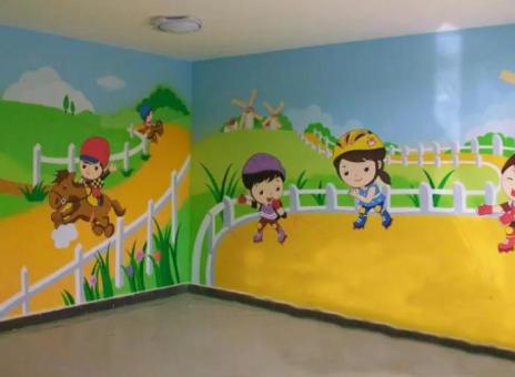 华坪幼儿园墙体彩绘制作流程及注意事项